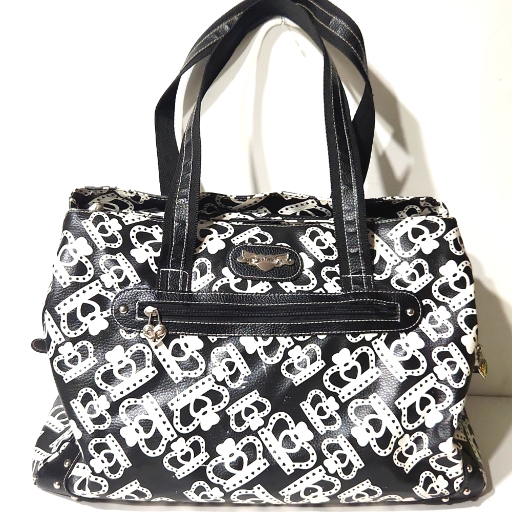 Kathy Van Zeeland Crown Duffel Weekender Carry On Bag EUC